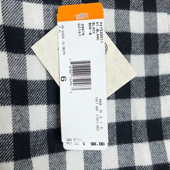 NWT Jones New York Wool Tartan/Plaid Black/White Skirt Size 6‎ Made In USA - Picture 6 of 9